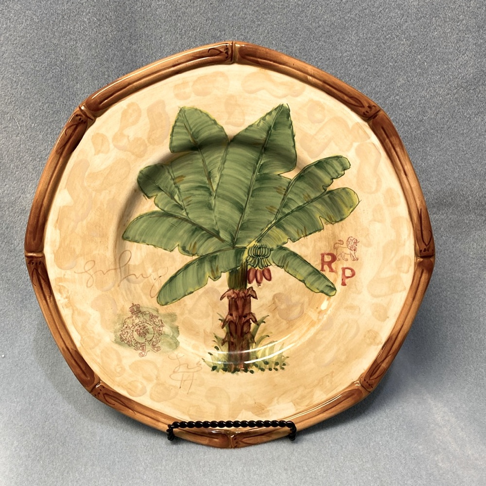Royal Palm Dinner Plate By Nanette Vacher